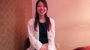 Innocent Brunette Gets Her Soaking Wet Pussy Massaged