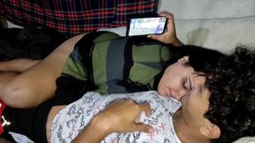 Latina gorda shows off big ass in POV blowjob