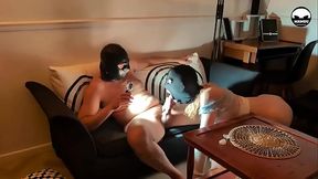 Now the last part of my video with Jade, a pretty blonde trans who loves sucking cock. She gives me a superb deep throat ...