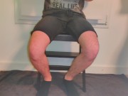 Wetting Black Shorts While Playing Video Games