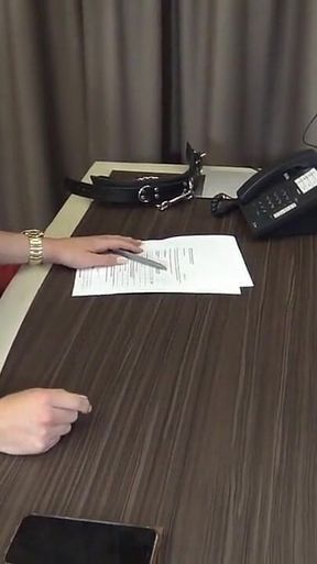 Job Interview with Hot Tranny