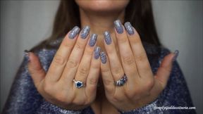 Shiny And Glittering Nails (1080p HD)