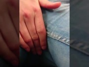 Pissing my jeans and mastrubating