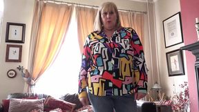 Curvy British landlady Catherine gets rent in her mature hairy pussy