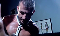 MuscleJockBound.com - Bryce Pierce tugs sexy man's nipples and smacks him