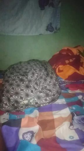 Fucking my sweet pillow.i cum so hard.
