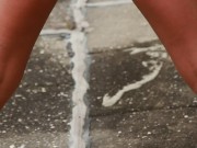 had to piss on the side of the Highway