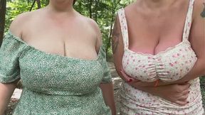Forest Curves JOI: Cum for Roxanne & Mia Before the Lumberjack Finds Us