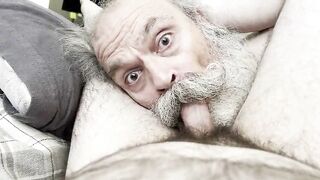 Senior Dude Giant Moustache Sucker
