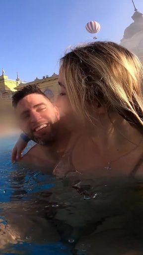 Fucking A Slutty French Teen in Thermal Bath of Budapest