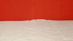 Masturbándome con guantes de látex azules y mi dildo favorito 💖