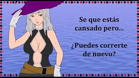 Tu ama te rescata y te folla para salvarte. JOI roleplay con una bruja.