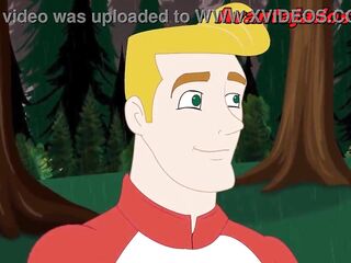 Animan Homosexual Porn with Well-Endowed Dude in the Park