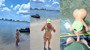 sucking & fucking my jetski instructor s dick on the beach