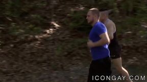 Athletic Asian Jessie Lee sucks and fucks after jogging
