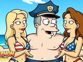 Top-10 Cheating Marge Simpson. Most excellent Toon Compilation. Porn Parody Animation