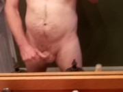 Jerkin it in bathroom mirror