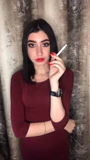 Smoking Gangsta Anastasia Smoking Fetish #3