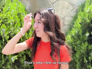 Public Oral-job in the Bushes with Stranger and Mad Cumwalk Overspread in Cum