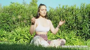 Yoga instructor Ginebra Bellucci enjoying  interracial hardcore anal and DP