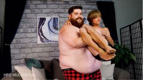 Ryan Alexander & Frank Funsize: SSBHM Strength Domination - SSBHM Gainer Bear Lifts and Carries and Squashes Tiny Twink - mp4 1080