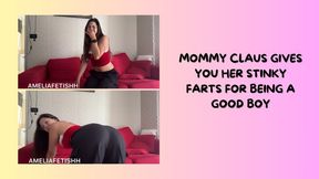 MOMMY CLAUS GIVES YOU HER STINKY FARTS WEARING CARGO PANTS