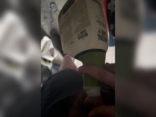 Had to piss in an old bottle during the time that clearing out my old storage unit