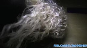 PublicSex Sexy girl in glasses in fucked on public stair case