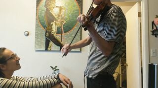Trying to Practice Violin