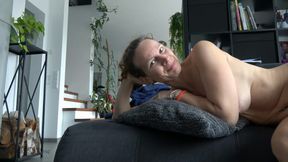 Rubbing the pillow