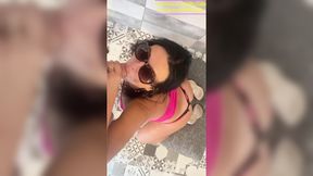 Twerking in My Tight Pink Dress Before Getting Fucked Hard in Doggystyle – American MILF Sucks & Rides