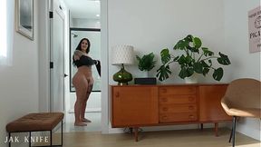 BIG BOOTY roommate swallows my dick with her ASS AND THROAT - Roxanne Roselle