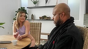 Raunchy Coquette Interracial Porn Clip