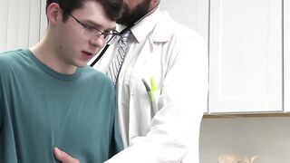 Gorgeous Dakota Lovell gets his ass an personal injection from horny doctor Chris Dam