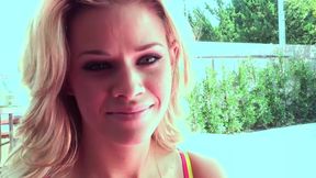 Beauty blonde and tattooed petite loves pussy