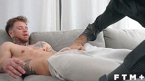 FTM Atlas Alexander loves his hole stretched open by stepdad