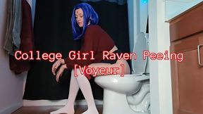 College Girl Raven Sage Eldritch Peeing [Voyeur]