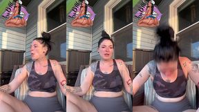 jessb allergy flare up-- sneezing in workout clothes!