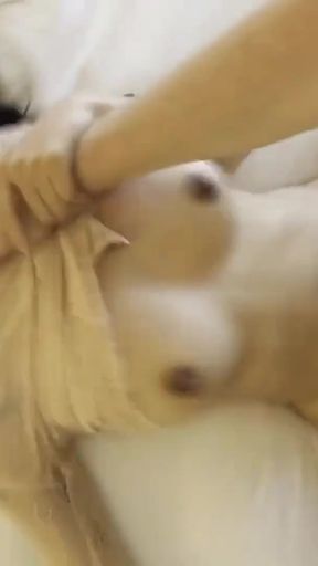 Captivating moment from &quot;JohnTronX - Hardcore standing doggystyle sex with a perfect Asian babe&quot;