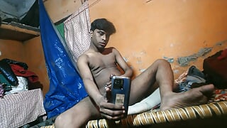 Making of Cum Video Indian Boy masturbate hand job pron Indian Boy Naked