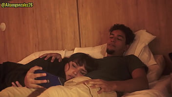 Chubby Argentine stepsis gives deepthroat blowjob before face fuck