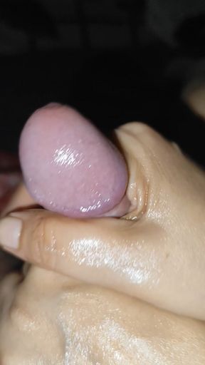 Dominant Oil Handjob POV - Close-Up Control, Intense Finish &amp; Her Shocked Reaction