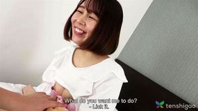 Cute sexy amateur Japanese cheating girlfriend Kurumi Aoyama takes a cock in her mouth 1st porn pt2