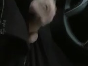 Sacha shows his dick in his car
