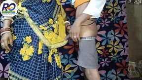 Bhabhi called brother-in-law to have sex with her, he quickly took off her saree and started fucking her secretly