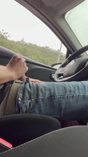 Key moment from &quot;BeENJoY - Car Handjob Compilation And Huge Roadside Cumshot In Front Of Motorists- Catch And See&quot;