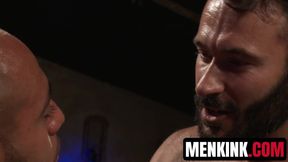 Bald Leo Forte surrenders to Wilfried Knight bare ass fucking