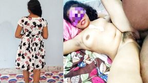 Hot 18 year old stepsister lets me touch her tits and then give me a nice blowjob and then fuck her pussy