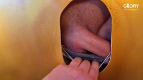 Young guy with huge long cock fucks my throat until I cum