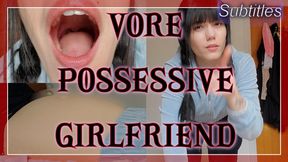 Vore Possessive Girlfriend - Your break up with Lunasha turns sour as she doesn't take rejection well and menaces to eat and digest you (Subtitled)